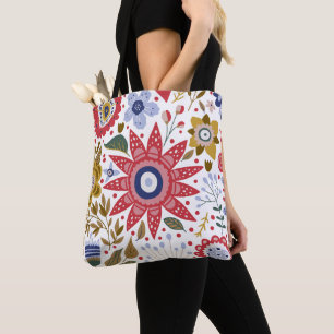 Sac fourre-tout d'impression tout-terrain floral v