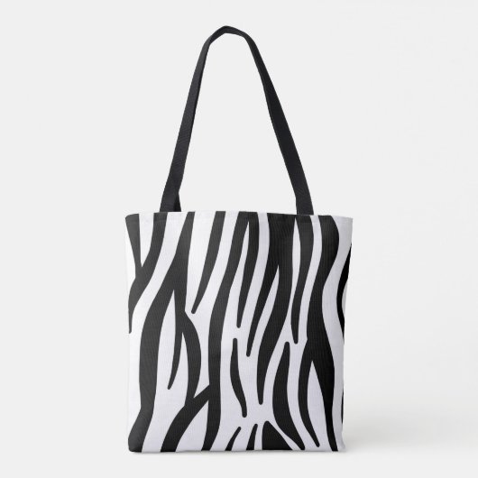 sac fourre-tout d'impression zebra (Dos)