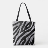 Sac fourre-tout d'impression Zebra motif unique, b (Dos)