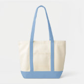Sac fourre-tout d'impulsion bleu clair et naturel (Devant)