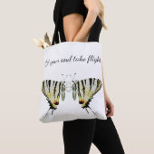 Sac fourre-tout d'inspiration papillon (De près)