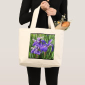 Sac fourre-tout d'Irises pourpres (Devant (produit))