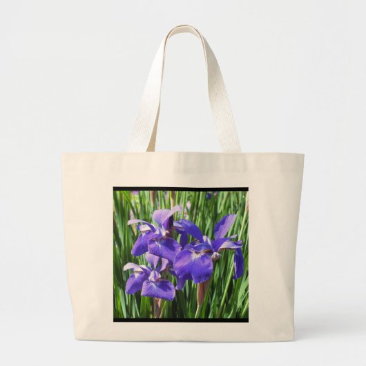 Sac fourre-tout d'Irises pourpres (Devant)