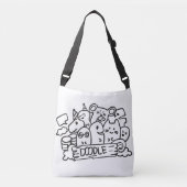 Sac fourre-tout Doodle Design (Devant)