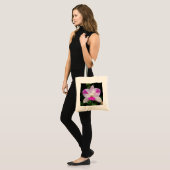 Sac fourre-tout d'orchidée rose et blanche (Devant (modèle))