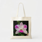 Sac fourre-tout d'orchidée rose et blanche (Devant)