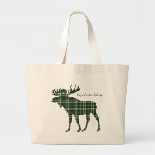 Sac fourre-tout d'orignal tartan de l'île du Cap-B