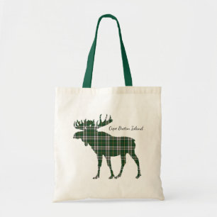 Sac fourre-tout d'orignal tartan de l'île du Cap-B