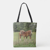 Sac fourre-tout double face avec de beaux chevaux (Dos)