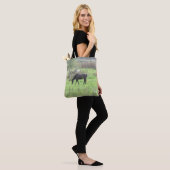 Sac fourre-tout double face avec de jolis chevaux (Sur le modèle)