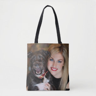 Sac fourre-tout double face avec photo personnalis