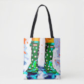 Sac fourre-tout double face Rainboots (Devant)