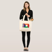 Sac fourre-tout drapeau de la Réunion (Devant (modèle))