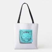 Sac fourre-tout drôle à chat (Dos)