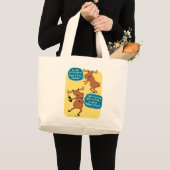 Sac fourre-tout drôle à orignaux de danse (Devant (produit))