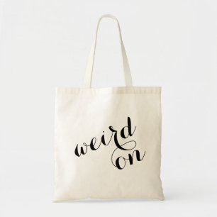 Sac fourre-tout drôle mignon - étrange dessus