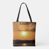 Sac fourre-tout du coucher de soleil du Kansas (Dos)