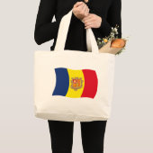 Sac fourre-tout du drapeau d'Andorre (Devant (produit))