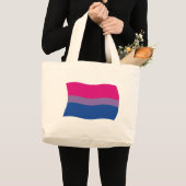 Sac fourre-tout du drapeau de la fierté bisexuelle (Devant (produit))