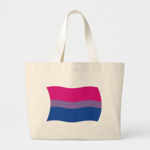 Sac fourre-tout du drapeau de la fierté bisexuelle