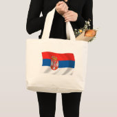 Sac fourre-tout du drapeau de la Serbie (Devant (produit))