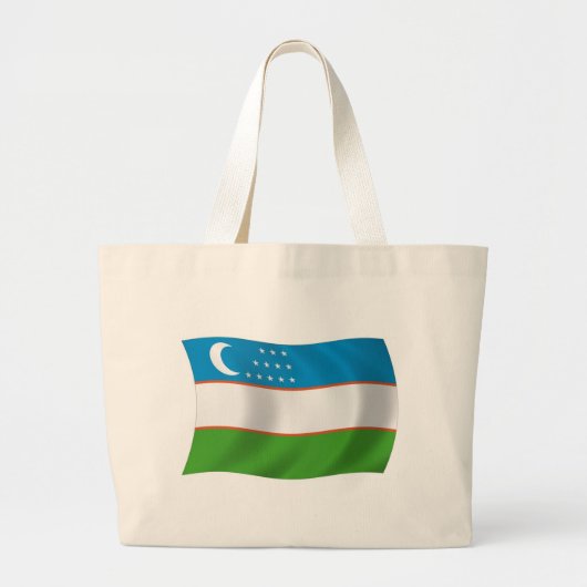Sac fourre-tout du drapeau de l'Ouzbékistan (Devant)