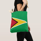 Sac fourre-tout du drapeau guyanais (De près)