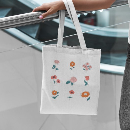 Sac fourre-tout du jeu de fleurs