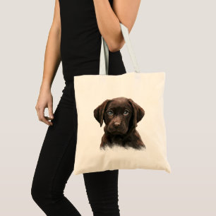 Sac fourre-tout du Labrador au chocolat