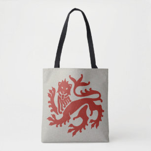 Sac fourre-tout du lion rouge gothique