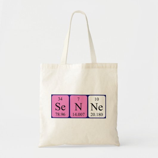 Sac fourre-tout du nom de table périodique de la s (Devant)