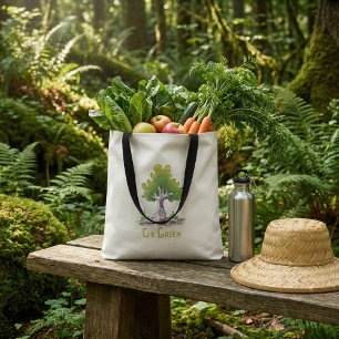 Sac fourre-tout écologique vert biologique
