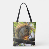 Sac fourre-tout écureuil mignon double face (Dos)
