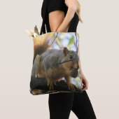 Sac fourre-tout écureuil mignon double face (De près)