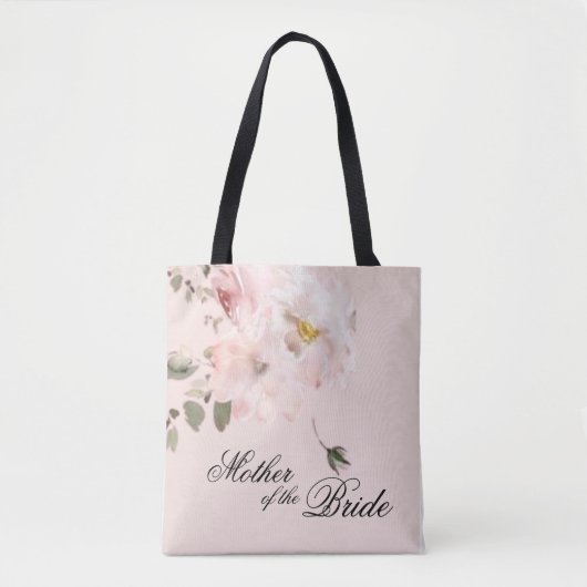 Sac fourre-tout élégant à fleurs roses pour la mèr (Devant)