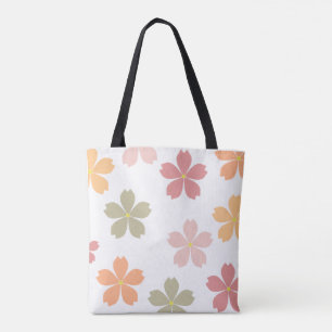 Sac fourre-tout élégant à motif floral géant 