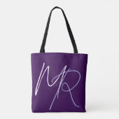 Sac fourre-tout élégant avec Monogram Purple (Dos)