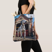 Sac fourre-tout élégant dalmate (De près)