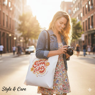 Sac fourre-tout élégant Good Vibes Chic pour tous