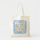 Sac fourre-tout Éléphant Bébé Bleu (Devant)