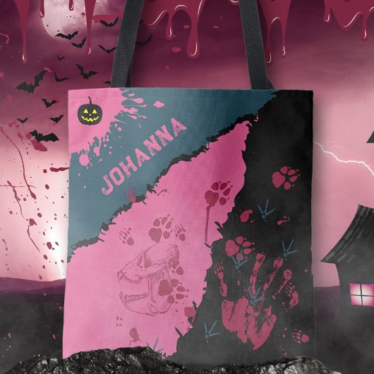 Sac fourre-tout Empreintes de pattes Éffrayants ro