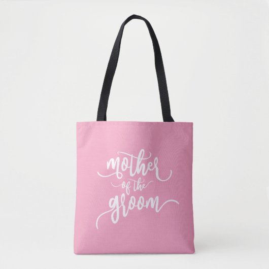 Sac fourre-tout en calligraphie pour mariage de la (Devant)