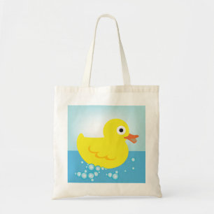 Sac fourre-tout en caoutchouc jaune à canard