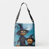 Sac fourre-tout en duo de citrouille d'Halloween e (Dos)