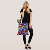 Sac fourre-tout en émail bleu (Sur le modèle)