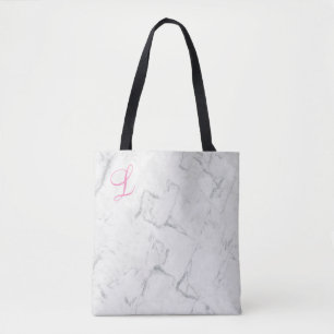 Sac fourre-tout en marbre avec Momogramme initial