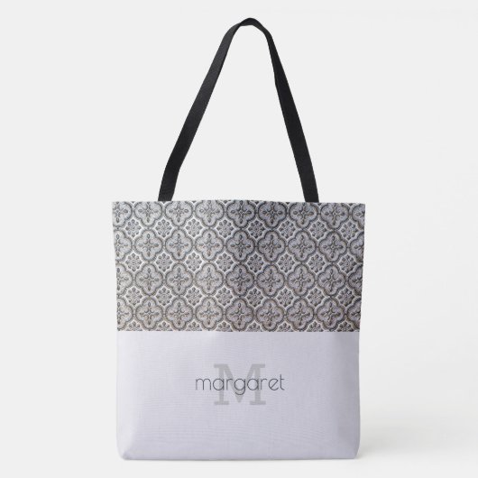 Sac fourre-tout en monogramme à texture chic (Devant)
