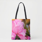 Sac fourre-tout en polyester brossé à azalée rose (Devant)