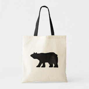 Sac fourre-tout en silohette de l'ours noir