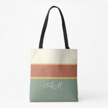 Sac fourre-tout en terre cuite personnalisé avec m